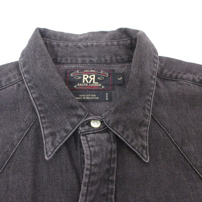 RRL(RALPH LAUREN) | ダブルアールエルラルフローレン ウエスタンシャツ その他トップス 初期三つ星タグ 年式:90s ブラック サイズ：L【姫路東店】