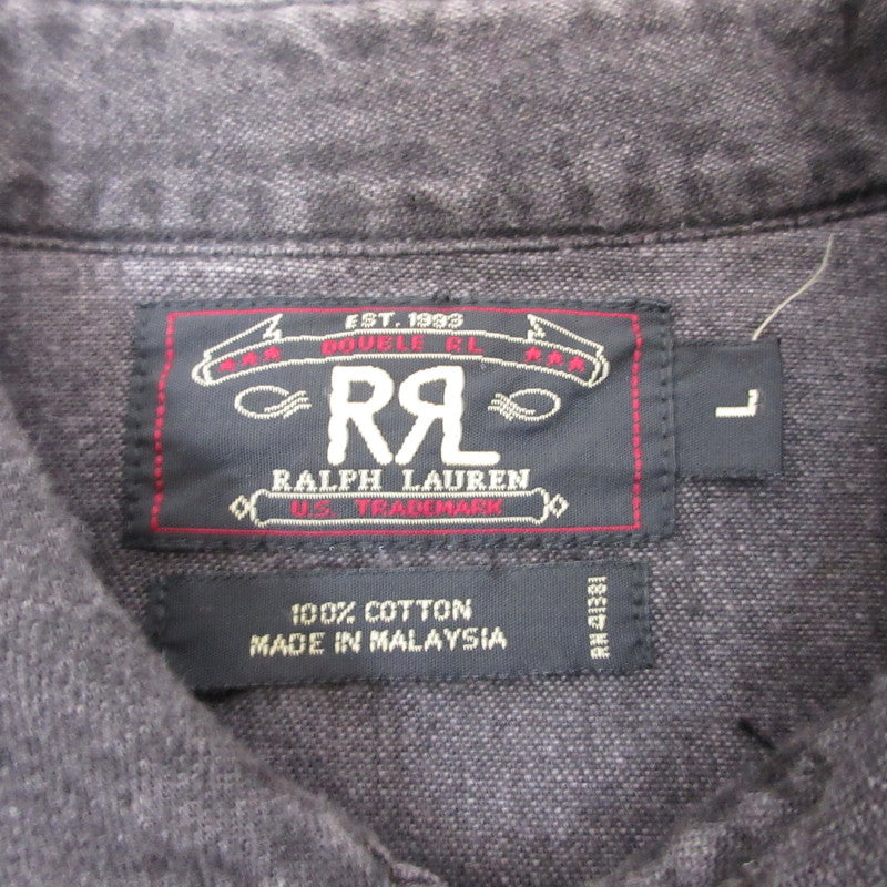 RRL(RALPH LAUREN) | ダブルアールエルラルフローレン ウエスタンシャツ その他トップス 初期三つ星タグ 年式:90s ブラック サイズ：L【姫路東店】