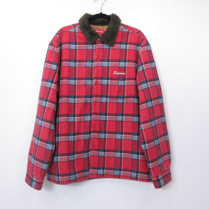 Supreme | シュプリーム Faux Fur Collar Flannel Shirt 中綿ジャケット サイズ：L【姫路東店】
