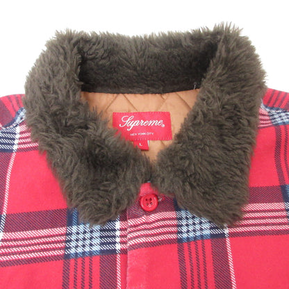 Supreme | シュプリーム Faux Fur Collar Flannel Shirt 中綿ジャケット サイズ：L【姫路東店】