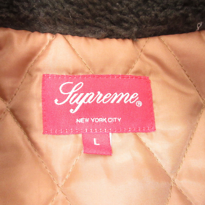 Supreme | シュプリーム Faux Fur Collar Flannel Shirt 中綿ジャケット サイズ：L【姫路東店】