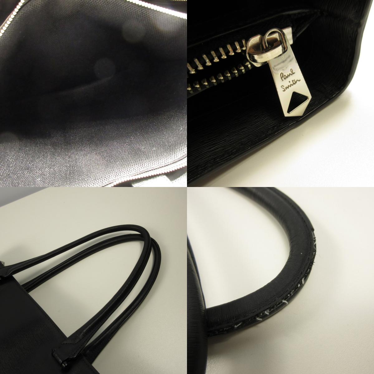 Paul Smith | ポール・スミス ストローグレインレザー トートバッグ トートバッグ APS542 ブラック【姫路東店】