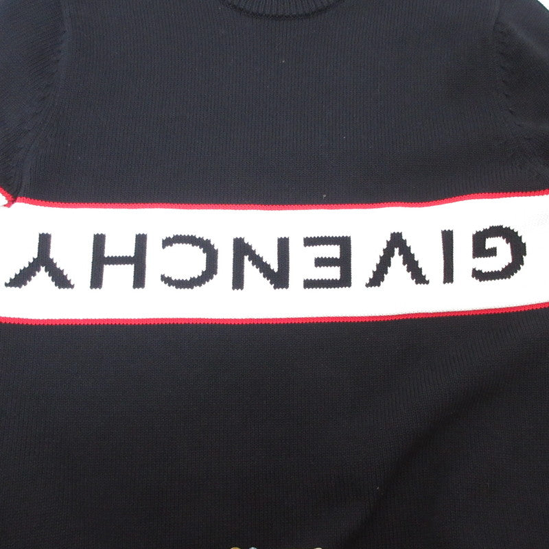 GIVENCHY | ジバンシィ リバースロゴ クルーネック ニット ニット BM9063401M 国内正規タグ ブラック サイズ：M【姫路東店】