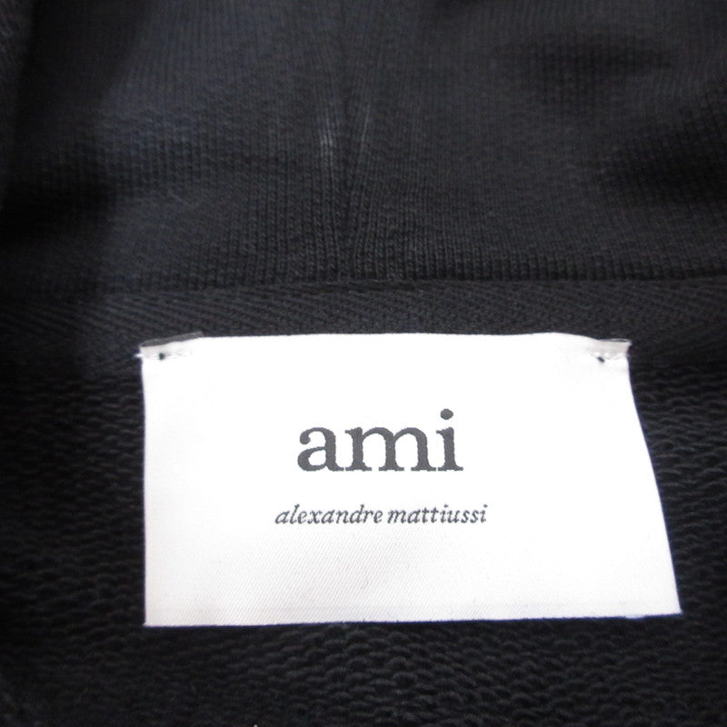 AMI | アミ AMI DE COEUR HOODIE パーカー BFUSW235.730 国内正規品 ブラック サイズ：L【姫路東店】