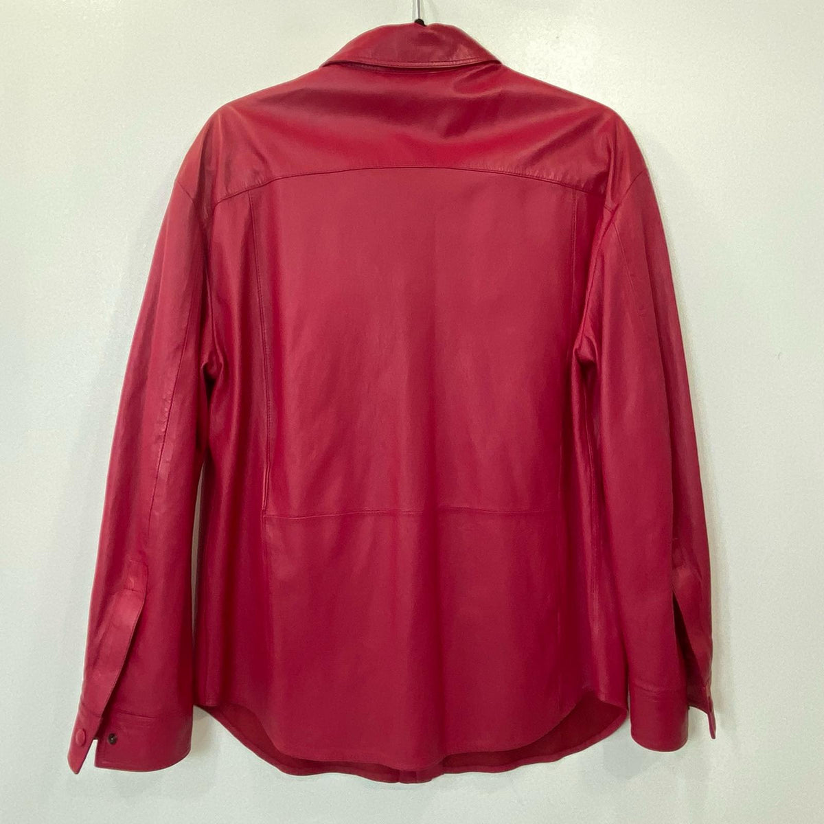 GIORGIO ARMANI | ジョルジオアルマーニ レザー ISC01P ISP11 レザーシャツ 2021A/W サイズ：44【姫路東店】