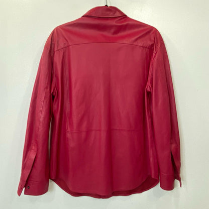 GIORGIO ARMANI | ジョルジオアルマーニ レザー ISC01P ISP11 レザーシャツ 2021A/W サイズ：44【姫路東店】