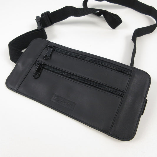 Supreme | シュプリーム Leather Waist Shoulder Pouch ウエストバッグ ブラック【姫路東店】