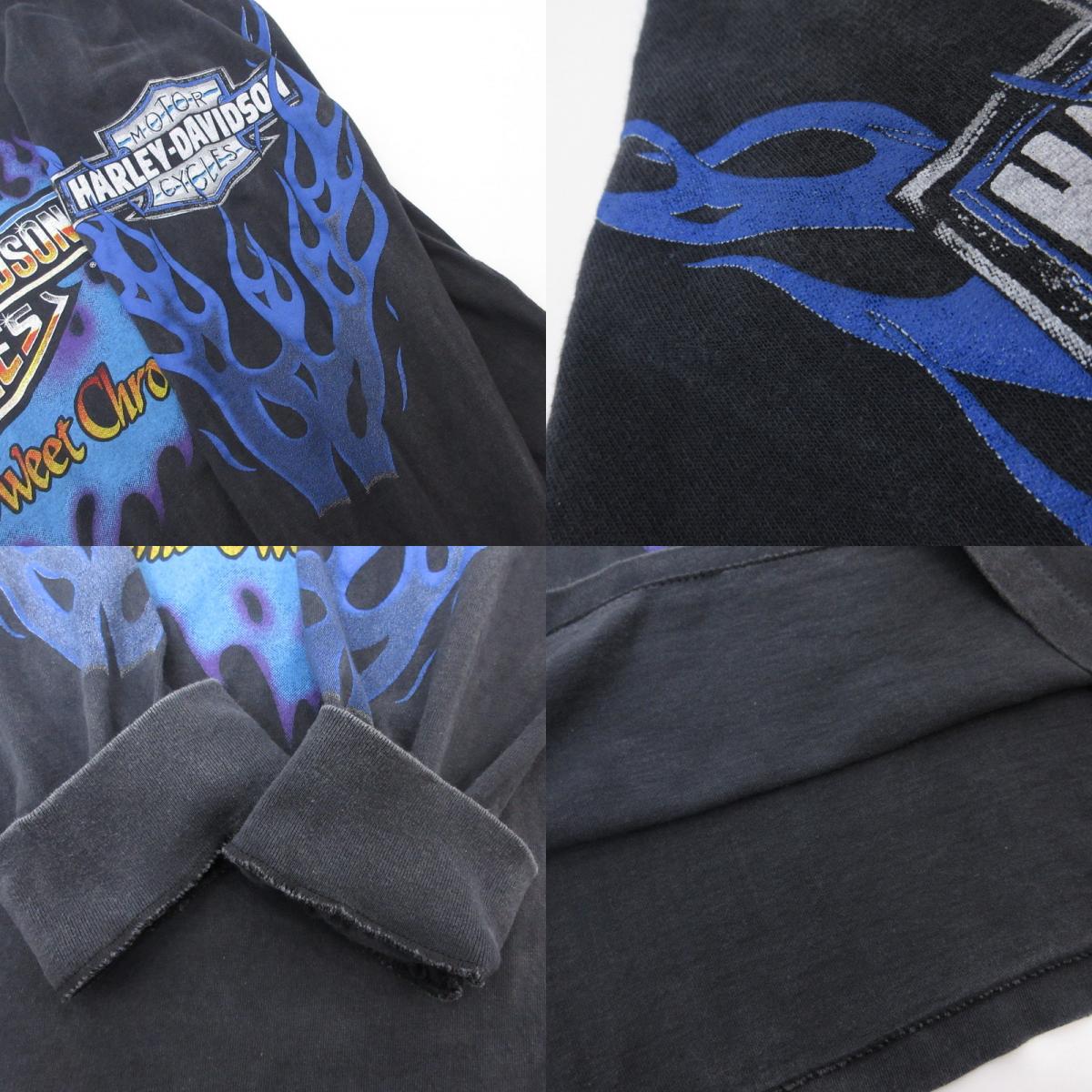 HARLEY-DAVIDSON | ハーレーダビットソン ファイヤーパターン 長袖Ｔシャツ ブラック サイズ：L【姫路東店】