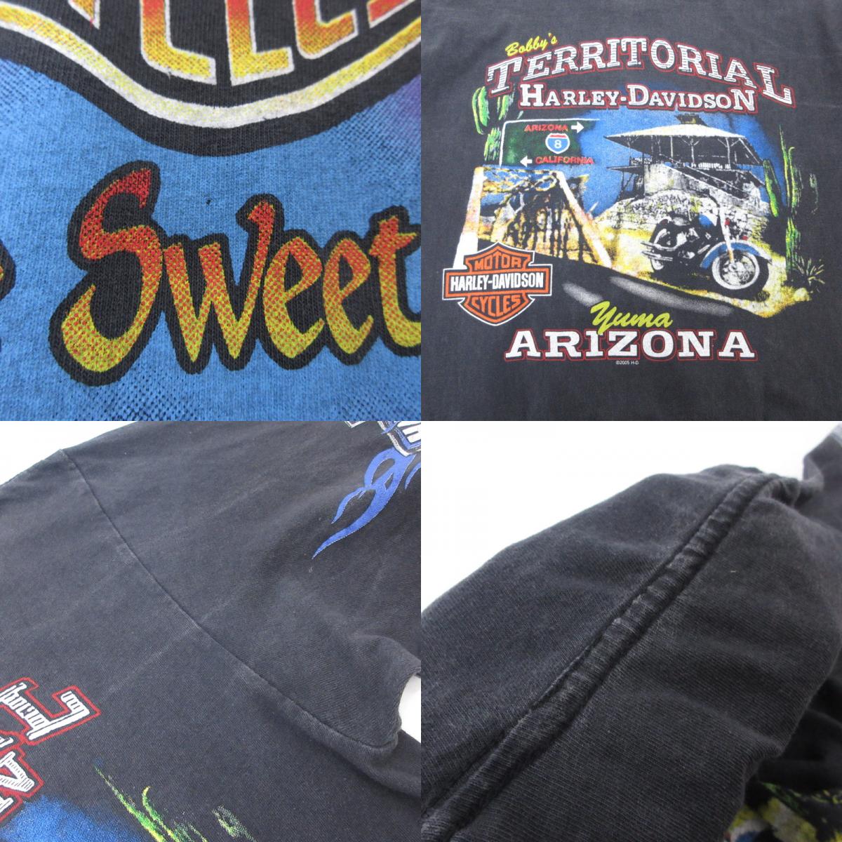 HARLEY-DAVIDSON | ハーレーダビットソン ファイヤーパターン 長袖Ｔシャツ ブラック サイズ：L【姫路東店】