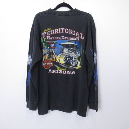 HARLEY-DAVIDSON | ハーレーダビットソン ファイヤーパターン 長袖Ｔシャツ ブラック サイズ：L【姫路東店】