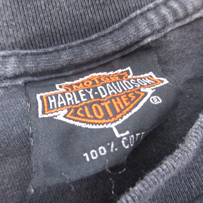 HARLEY-DAVIDSON | ハーレーダビットソン ファイヤーパターン 長袖Ｔシャツ ブラック サイズ：L【姫路東店】