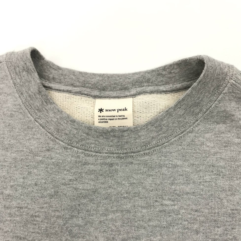 Snow Peak | スノーピークスノウピーク Recycled Cotton Sweat Crewneck スウェット SW-22SU401 グレー サイズ：S【倉吉店】