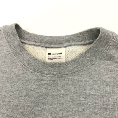Snow Peak | スノーピークスノウピーク Recycled Cotton Sweat Crewneck スウェット SW-22SU401 グレー サイズ：S【倉吉店】