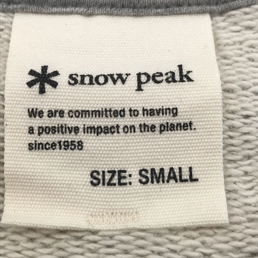 Snow Peak | スノーピークスノウピーク Recycled Cotton Sweat Crewneck スウェット SW-22SU401 グレー サイズ：S【倉吉店】