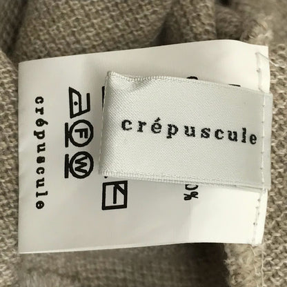 crepuscule | クレプスキュール LIGHT MOSS STITCH L/S SWEAT スウェット 2201-001 グレー サイズ：1【倉吉店】