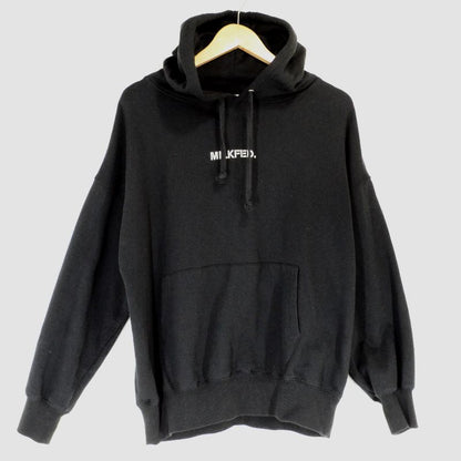 MILK FED | ミルクフェド STENCIL SWEAT HOODIE パーカー 3194254 ブラック【倉吉店】