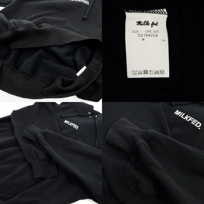 MILK FED | ミルクフェド STENCIL SWEAT HOODIE パーカー 3194254 ブラック【倉吉店】