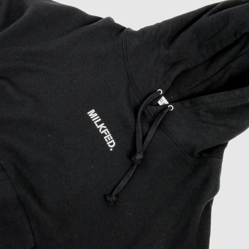 MILK FED | ミルクフェド STENCIL SWEAT HOODIE パーカー 3194254 ブラック【倉吉店】