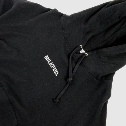 MILK FED | ミルクフェド STENCIL SWEAT HOODIE パーカー 3194254 ブラック【倉吉店】