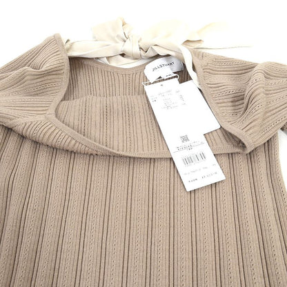 JILL BY JILL STUART | ジルバイジルスチュアート オープンネックリブトップス ニット 125-0170627 ブラウン【倉吉店】