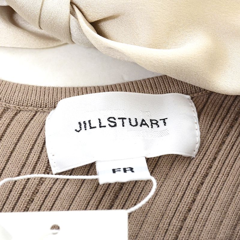 JILL BY JILL STUART | ジルバイジルスチュアート オープンネックリブトップス ニット 125-0170627 ブラウン【倉吉店】