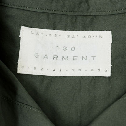 130 GARMENT｜ガーメント　ミリタリーリメイクシャツワンピース ワンピース A17 カーキ【倉吉店】