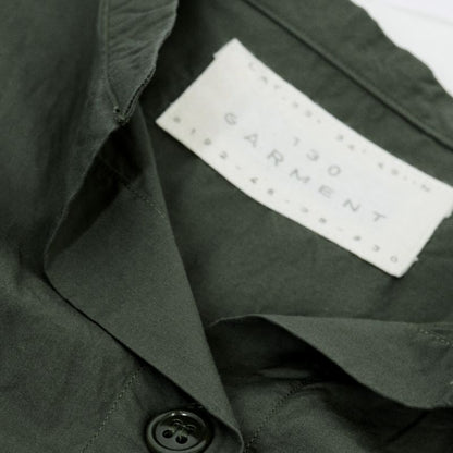 130 GARMENT｜ガーメント　ミリタリーリメイクシャツワンピース ワンピース A17 カーキ【倉吉店】
