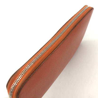 HERMES | エルメス アザップロングシルクイン/ヴォーエプソン 長財布 068918CK-AB オレンジ【倉吉店】