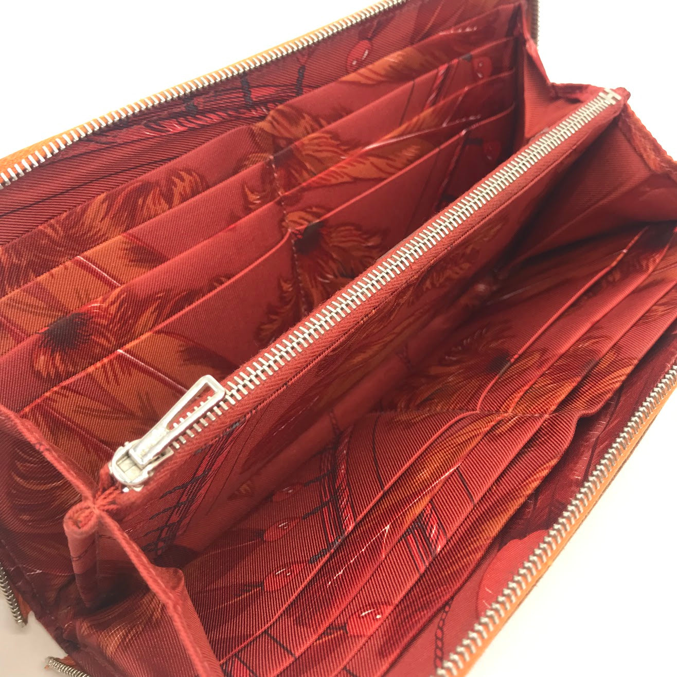 HERMES | エルメス アザップロングシルクイン/ヴォーエプソン 長財布 068918CK-AB オレンジ【倉吉店】