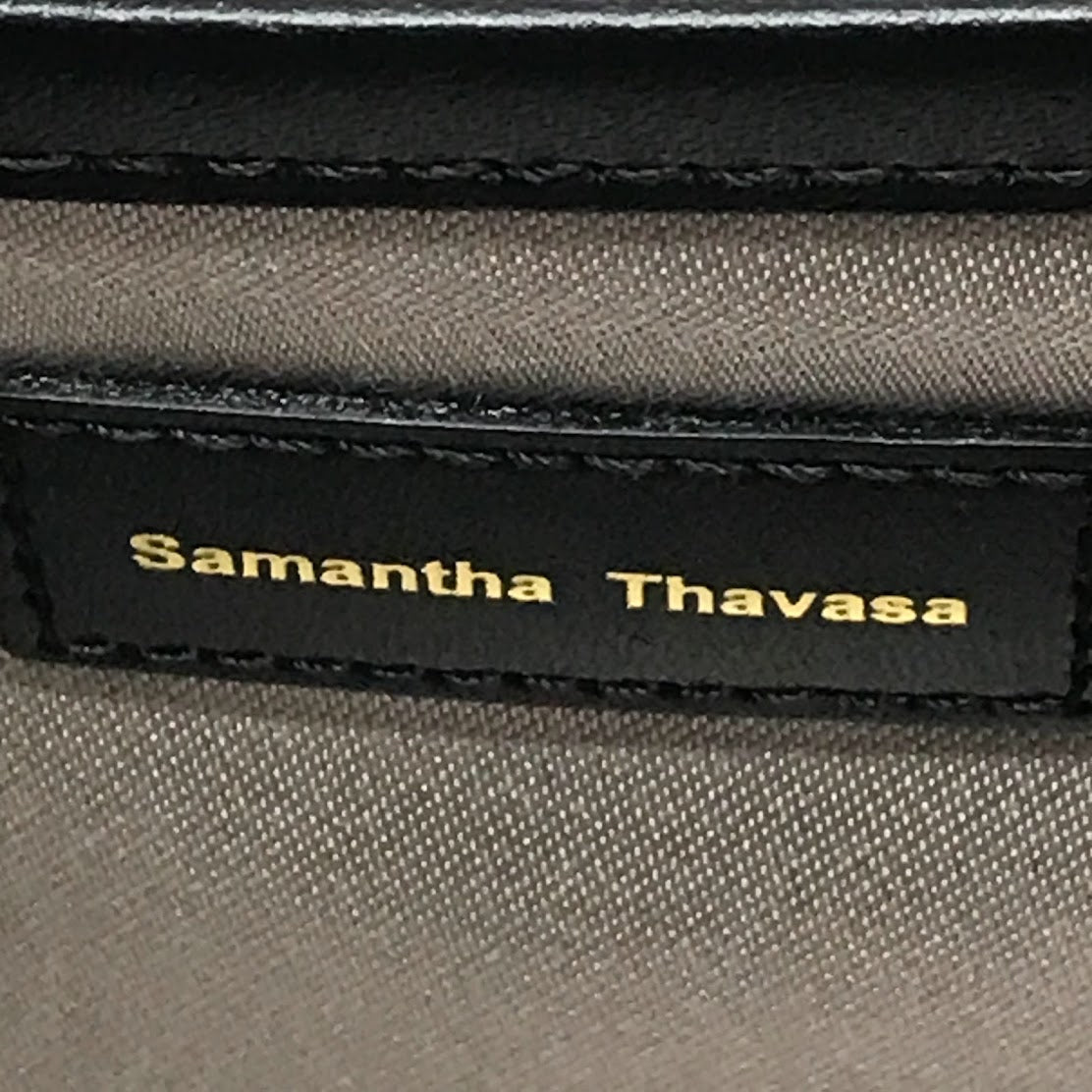 Samantha Thavasa | サマンサタバサ シンプルスムースレザー ハンドバッグ 大サイズ ショルダーバッグ 32220115092 ブラック【倉吉店】