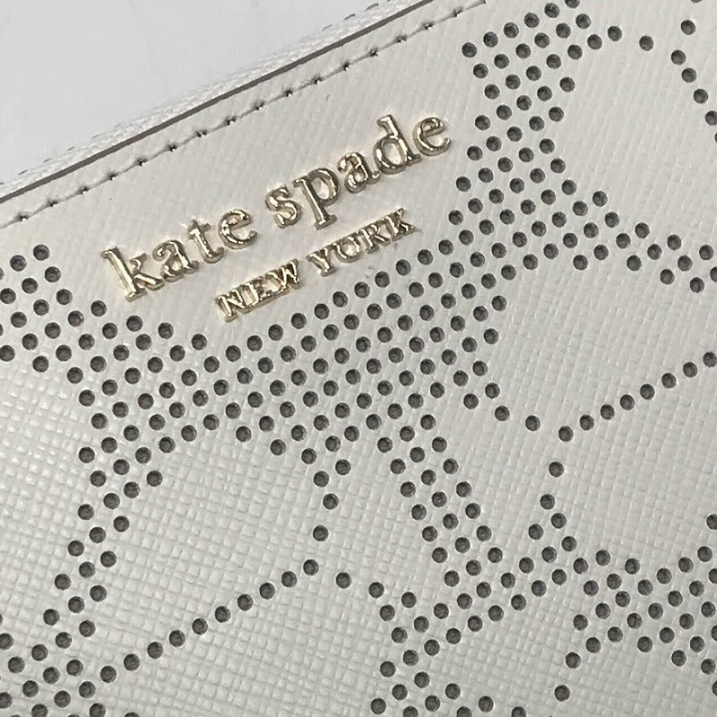 kate spade NEW YORK | ケイトスペードニューヨーク スペンサーパーフォレイテッド 長財布 アイボリー【倉吉店】