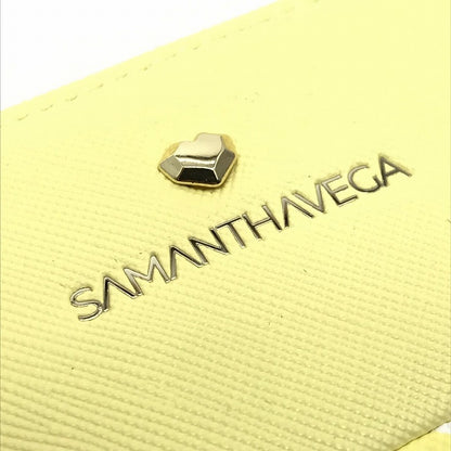Samantha Vega | サマンサベガ ストライプ柄 L字ファスナー長財布 長財布 イエロー【倉吉店】