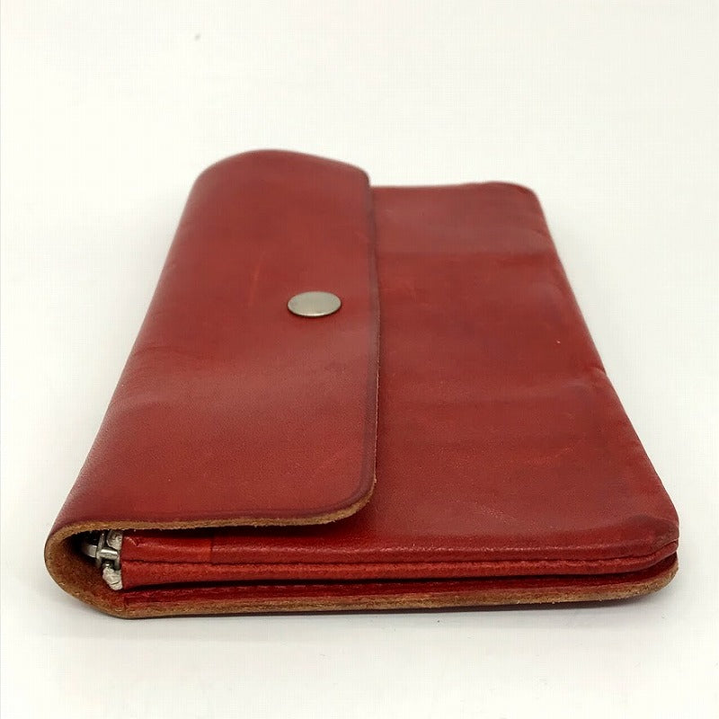 MHL | エムエイチエル レザーウォレット 長財布 レッド【倉吉店】