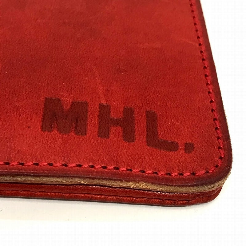 MHL | エムエイチエル レザーウォレット 長財布 レッド【倉吉店】