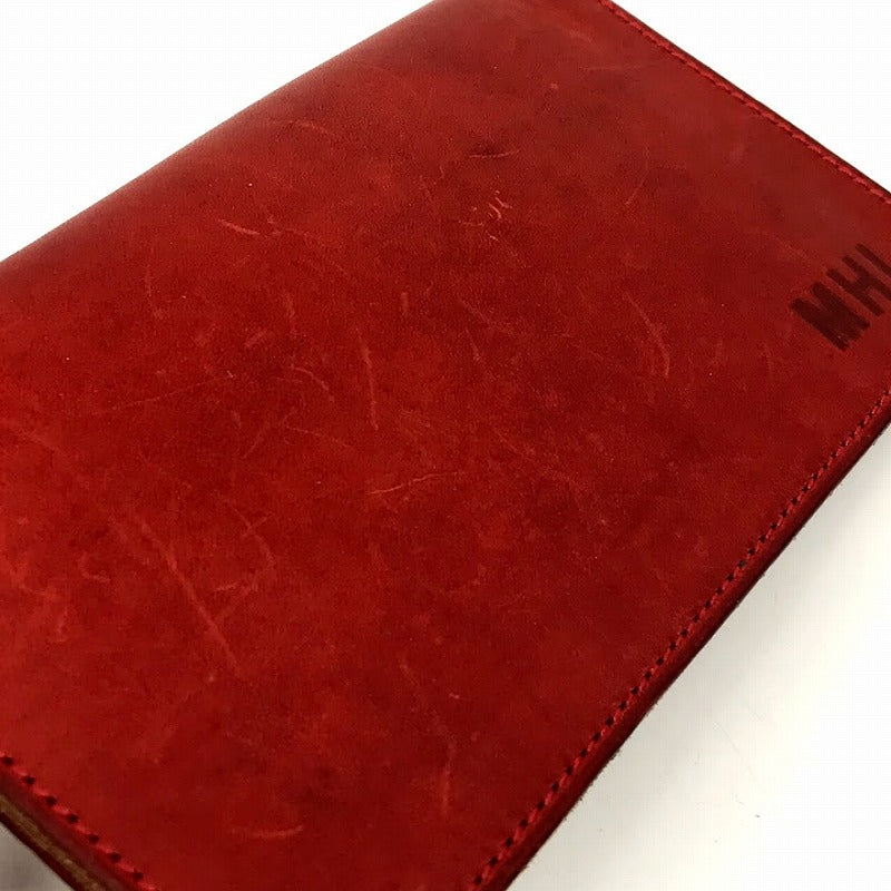 MHL | エムエイチエル レザーウォレット 長財布 レッド【倉吉店】