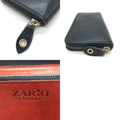 ZARIO GRANDEE ｜ ザリオグランデ ラウンドファスナー長財布 長財布 ネイビー【倉吉店】