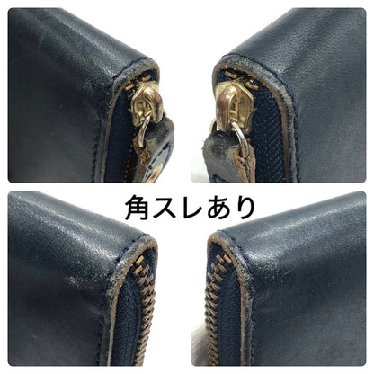 ZARIO GRANDEE ｜ ザリオグランデ ラウンドファスナー長財布 長財布 ネイビー【倉吉店】