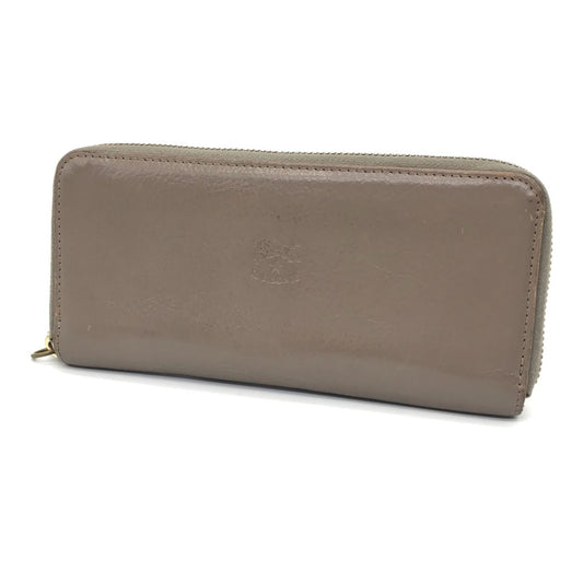 IL BISONTE | イルビゾンテ ラウンドファスナー長財布 長財布 C1166 グレージュ【倉吉店】