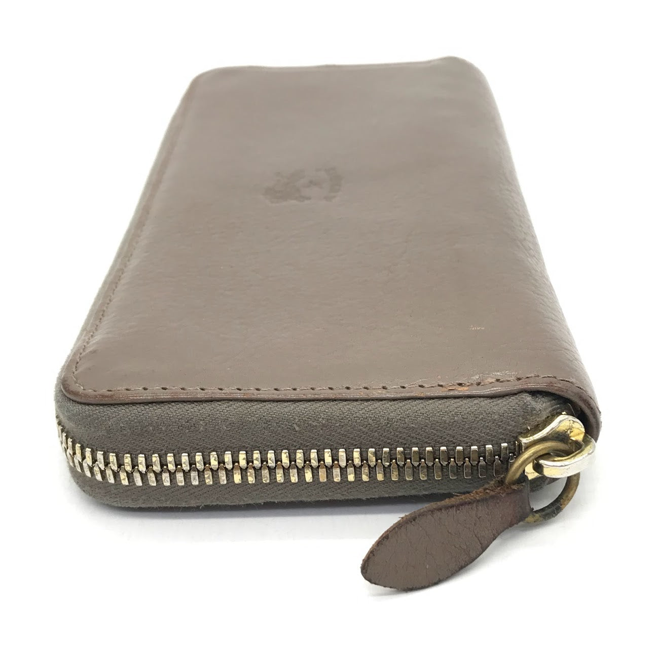 IL BISONTE | イルビゾンテ ラウンドファスナー長財布 長財布 C1166 グレージュ【倉吉店】