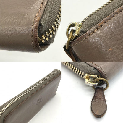IL BISONTE | イルビゾンテ ラウンドファスナー長財布 長財布 C1166 グレージュ【倉吉店】