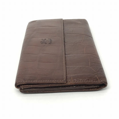 IL BISONTE | イルビゾンテ クロコ型押し 長財布 ブラウン【倉吉店】