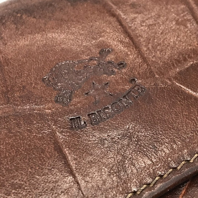 IL BISONTE | イルビゾンテ クロコ型押し 長財布 ブラウン【倉吉店】