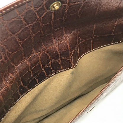 IL BISONTE | イルビゾンテ クロコ型押し 長財布 ブラウン【倉吉店】