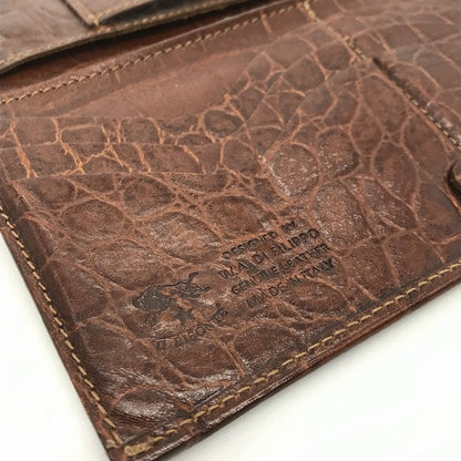 IL BISONTE | イルビゾンテ クロコ型押し 長財布 ブラウン【倉吉店】