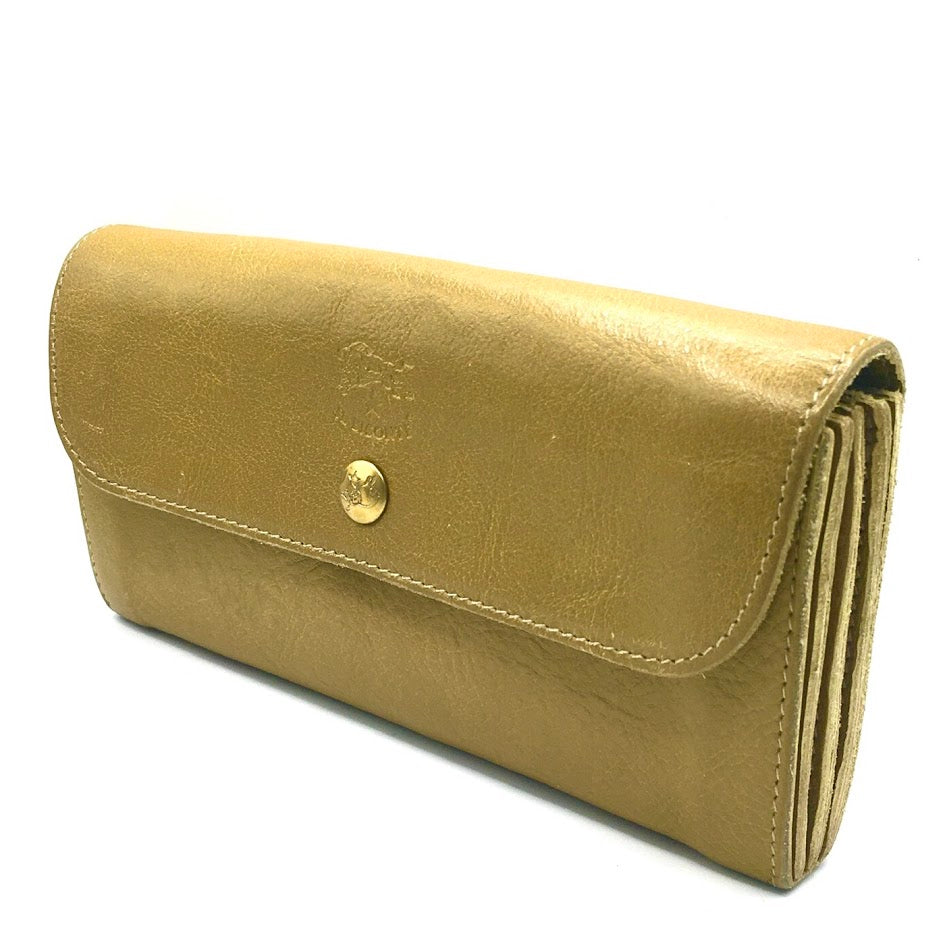 IL BISONTE | イルビゾンテ レザーロングウォレット 長財布 C0842 イエロー【倉吉店】