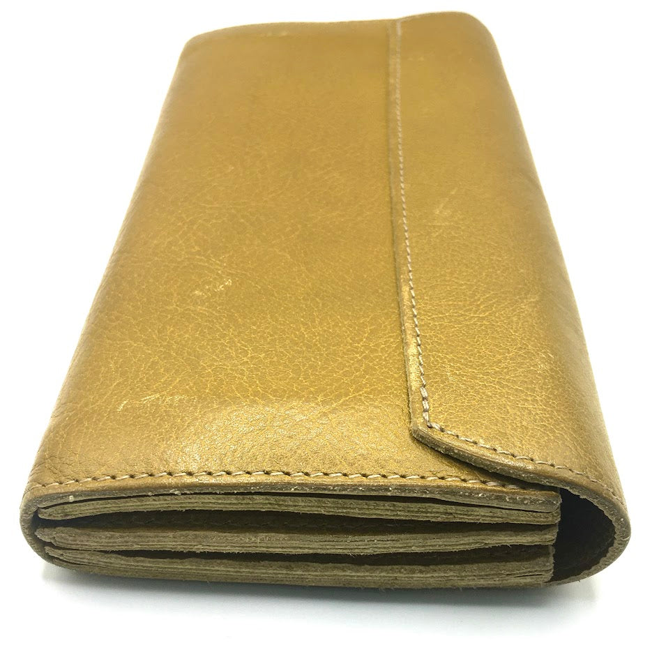 IL BISONTE | イルビゾンテ レザーロングウォレット 長財布 C0842 イエロー【倉吉店】