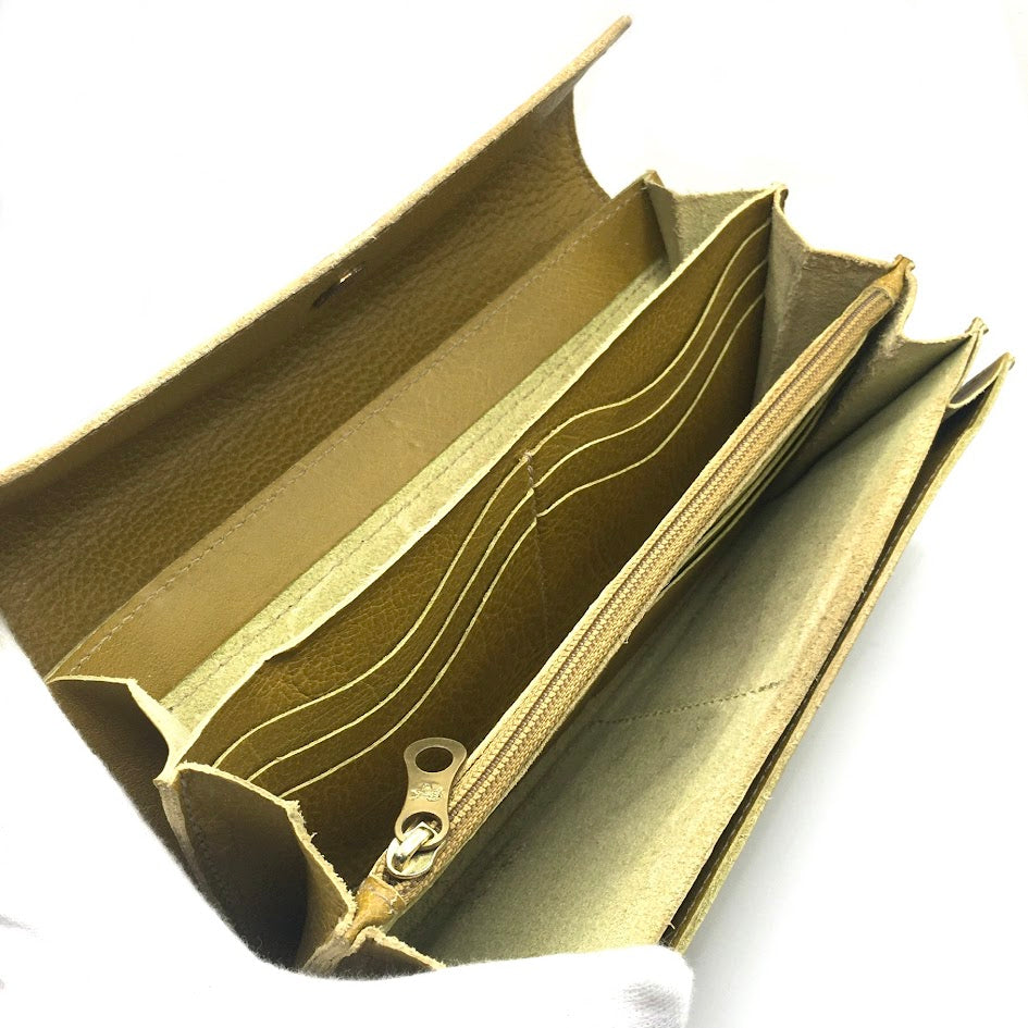 IL BISONTE | イルビゾンテ レザーロングウォレット 長財布 C0842 イエロー【倉吉店】