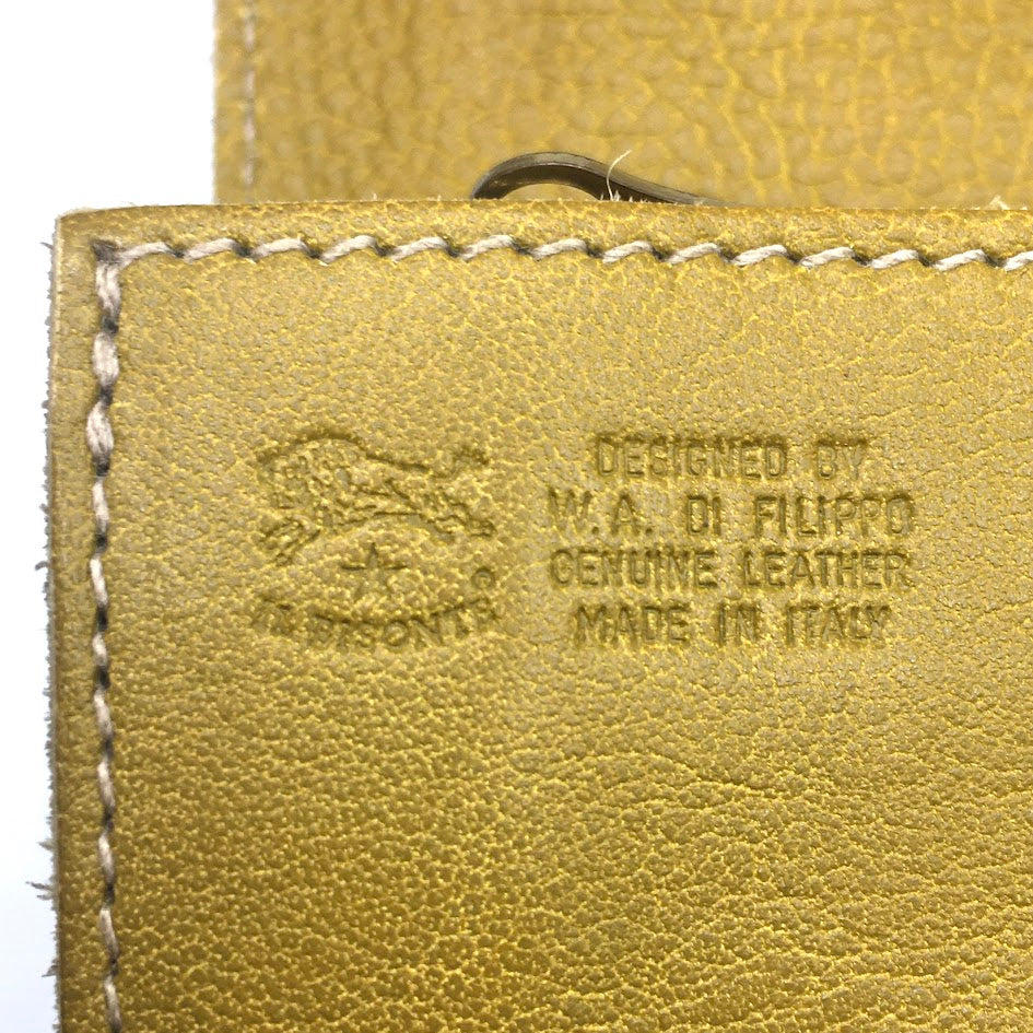 IL BISONTE | イルビゾンテ レザーロングウォレット 長財布 C0842 イエロー【倉吉店】