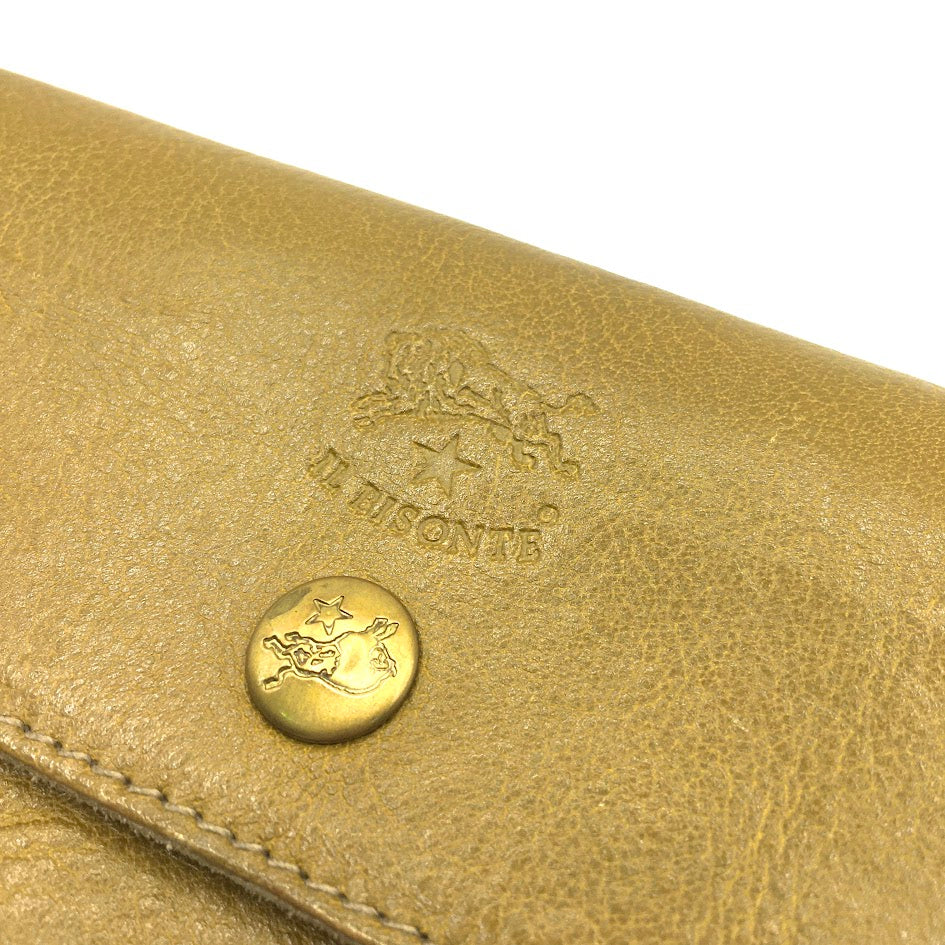 IL BISONTE | イルビゾンテ レザーロングウォレット 長財布 C0842 イエロー【倉吉店】