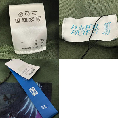 RADIO EVA×FUN FOR FICTION×NOT CONVENTIONAL｜ラヂオエヴァ×ファンフォーフィクション×ノットコンベンショナル　プルオーバーパーカー パーカー ENF01-1911-PK04 カーキ サイズ：XL【倉吉店】